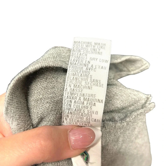 James Perse Gray Button Neckline Long Sleeve T-Shirt Size 00 / XXS‎ - Picture 8 of 9